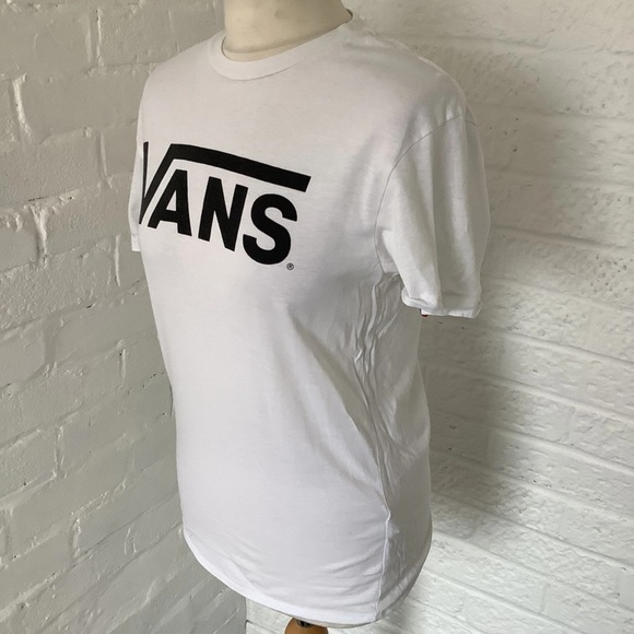 Vans Round Neck T Shirt - Size S - White - Cotton - Spellout - P2P 18 - Picture 3 of 7